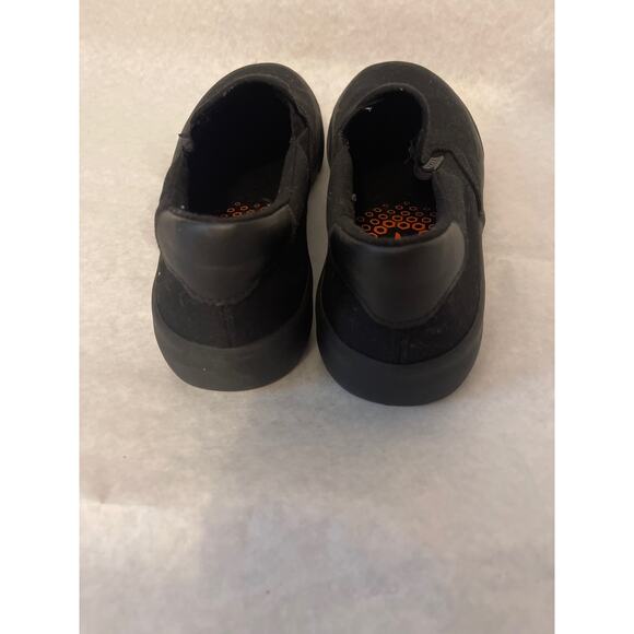 Lugz Clipper Classic Slip On Men's 7 Women's 9 Black Slip Resistant Sneaker - Picture 4 of 10